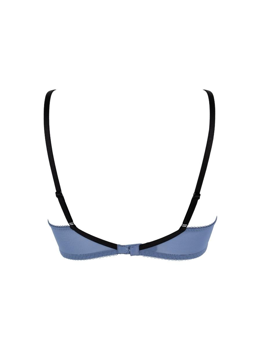 Blue Plunge Bra