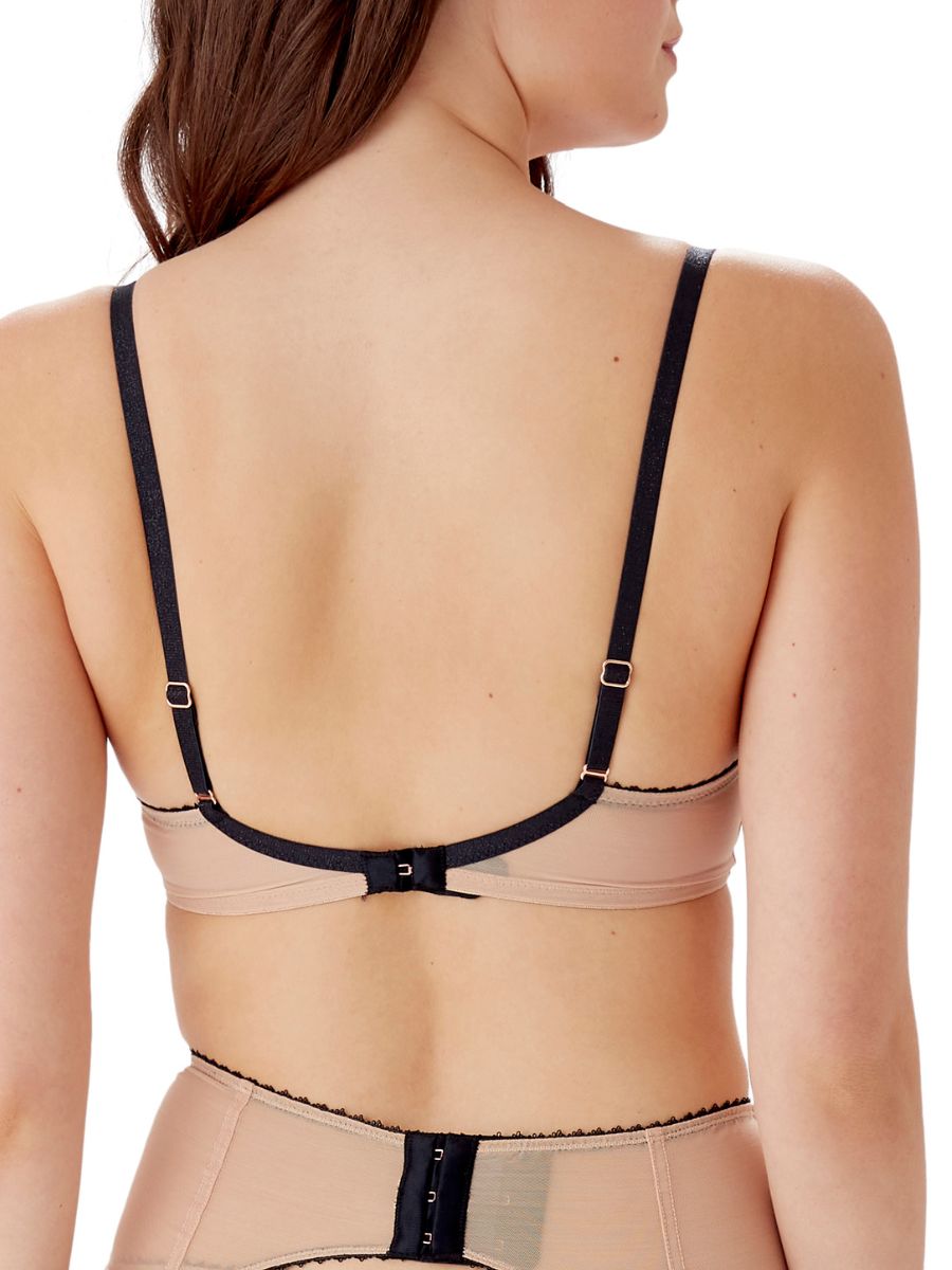 Beige Plunge Bra