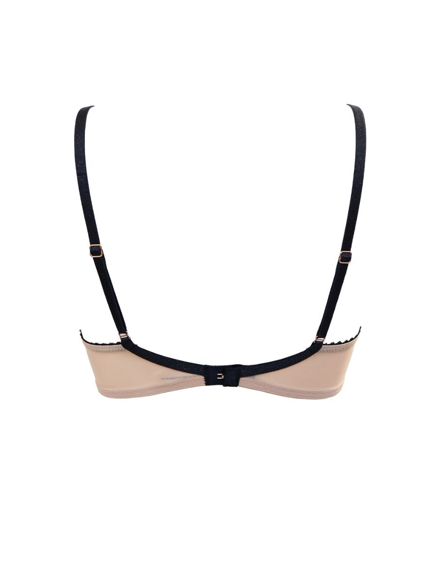 Beige Plunge Bra