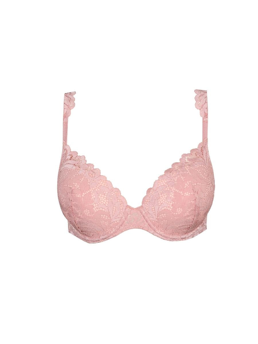 marie jo elis padded heartshape bra pink