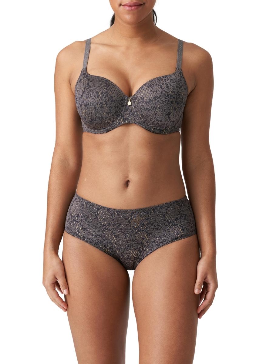 Grey Heartshape Underwired Bra