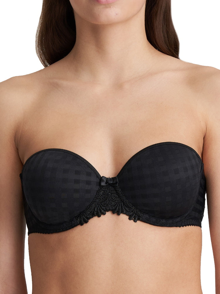 Avero Padded Strapless Bra Black