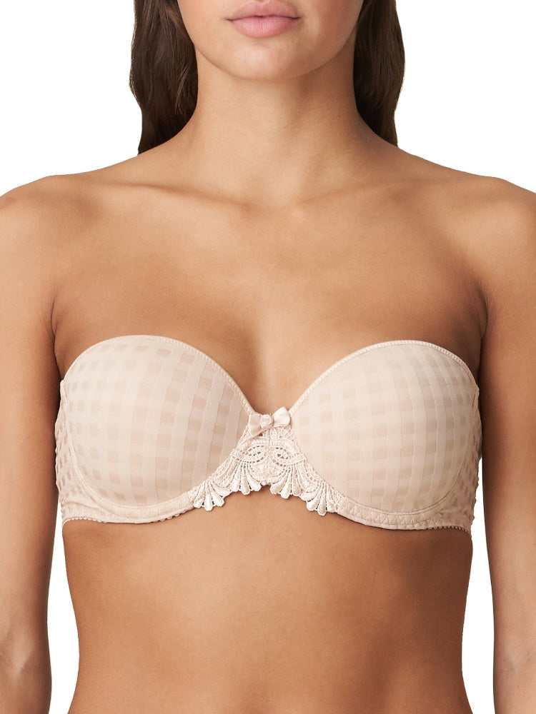 Avero Padded Strapless Bra Beige