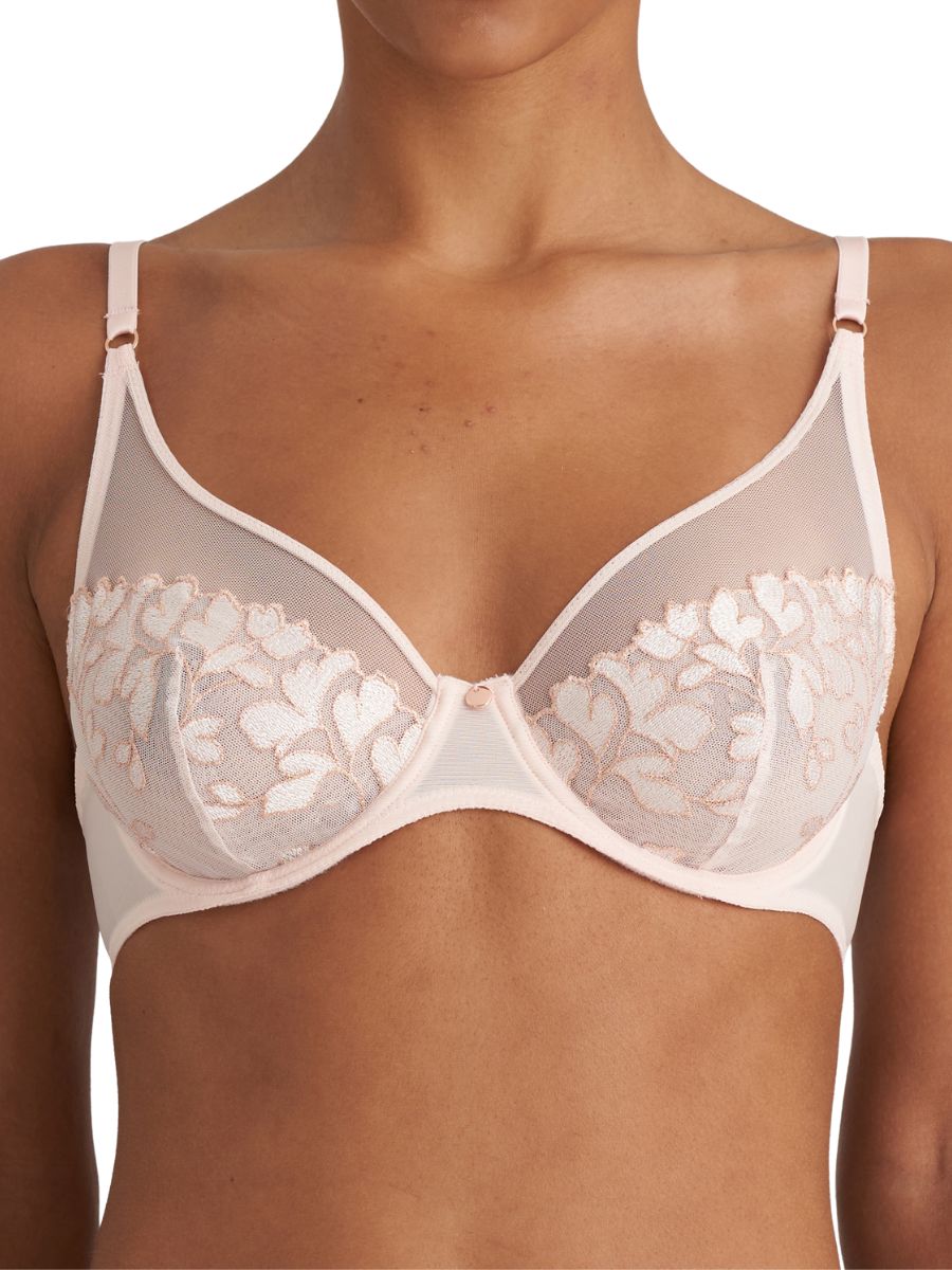 marie jo leda bra glossy pink
