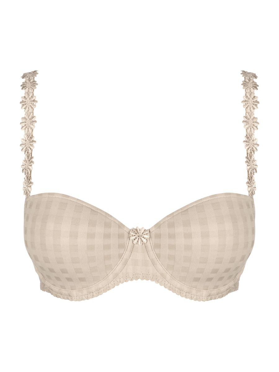 marie jo avero padded balcony bra caffe latte