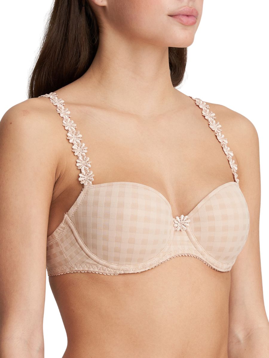 marie jo avero padded balcony bra caffe latte