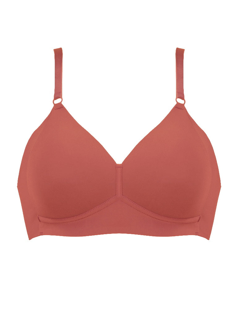 naturana soft cup bra orange