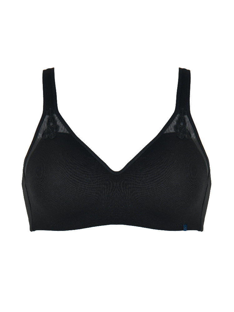 naturana soft cup bra black