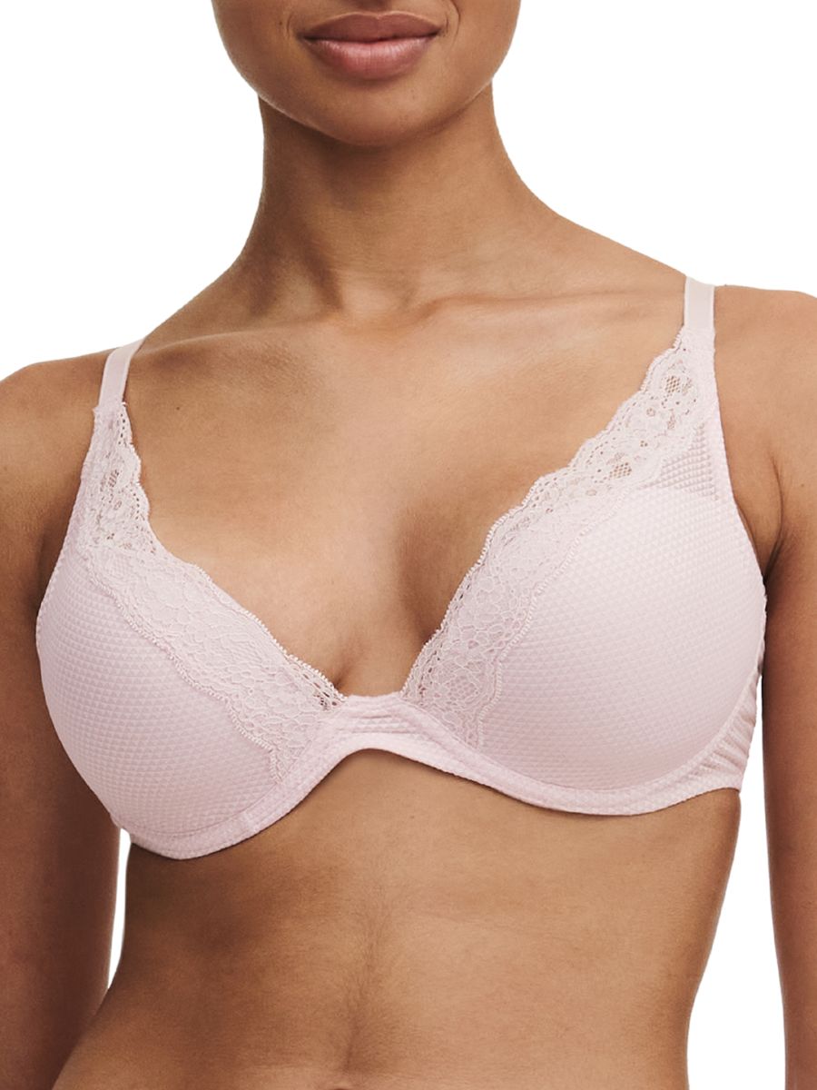 passionata brooklyn plunge bra porcelain pink