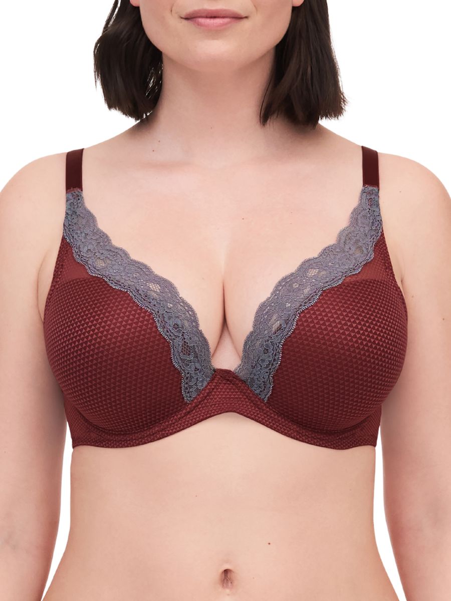 red underwired plunge bra passionata brooklyn