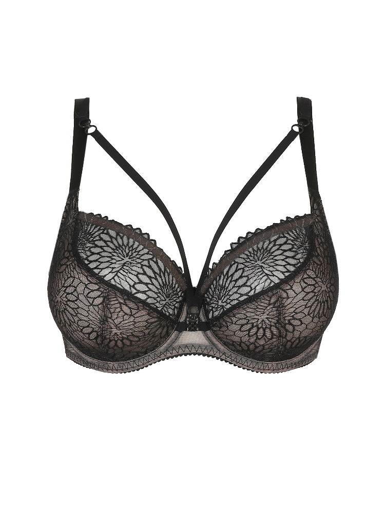 Black Balcony Underwired Bra