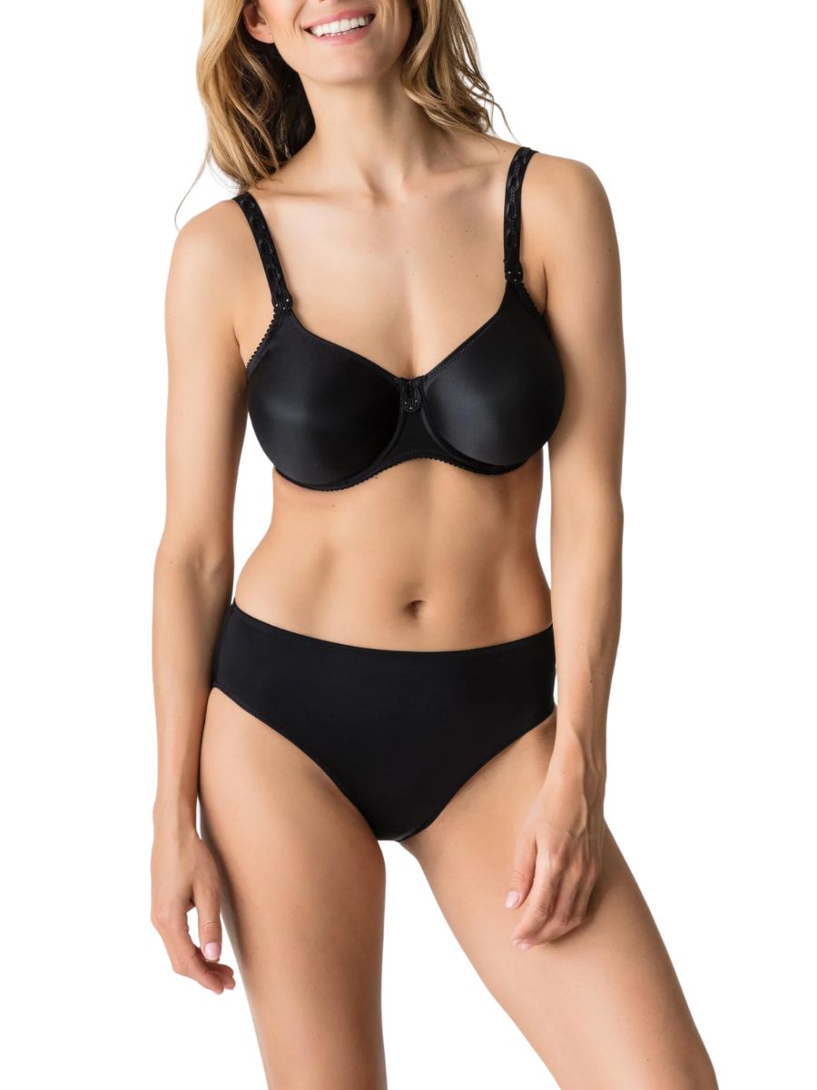 primadonna satin non padded full cup bra black