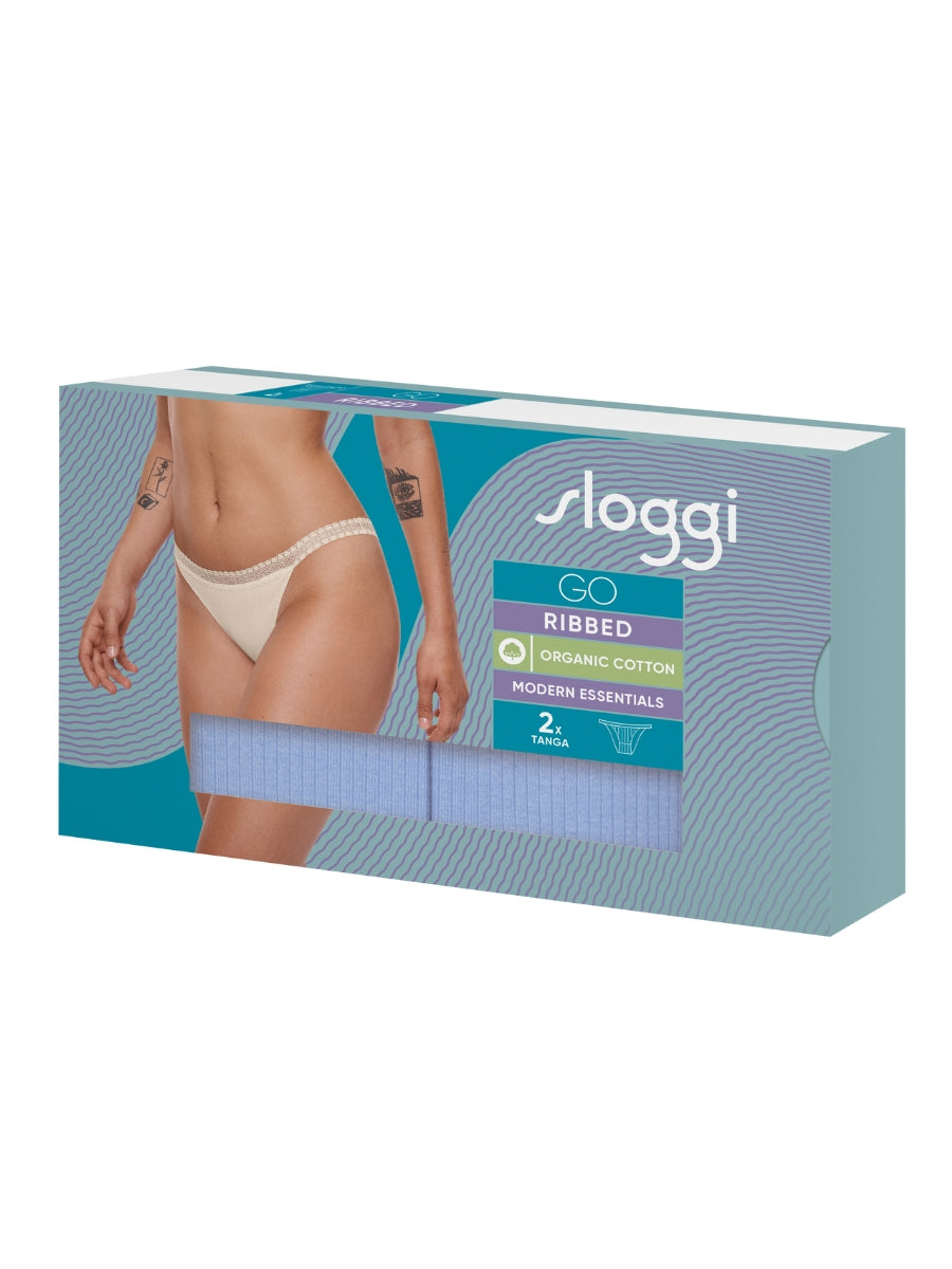 GO Ribbed Tanga (2 Pack)