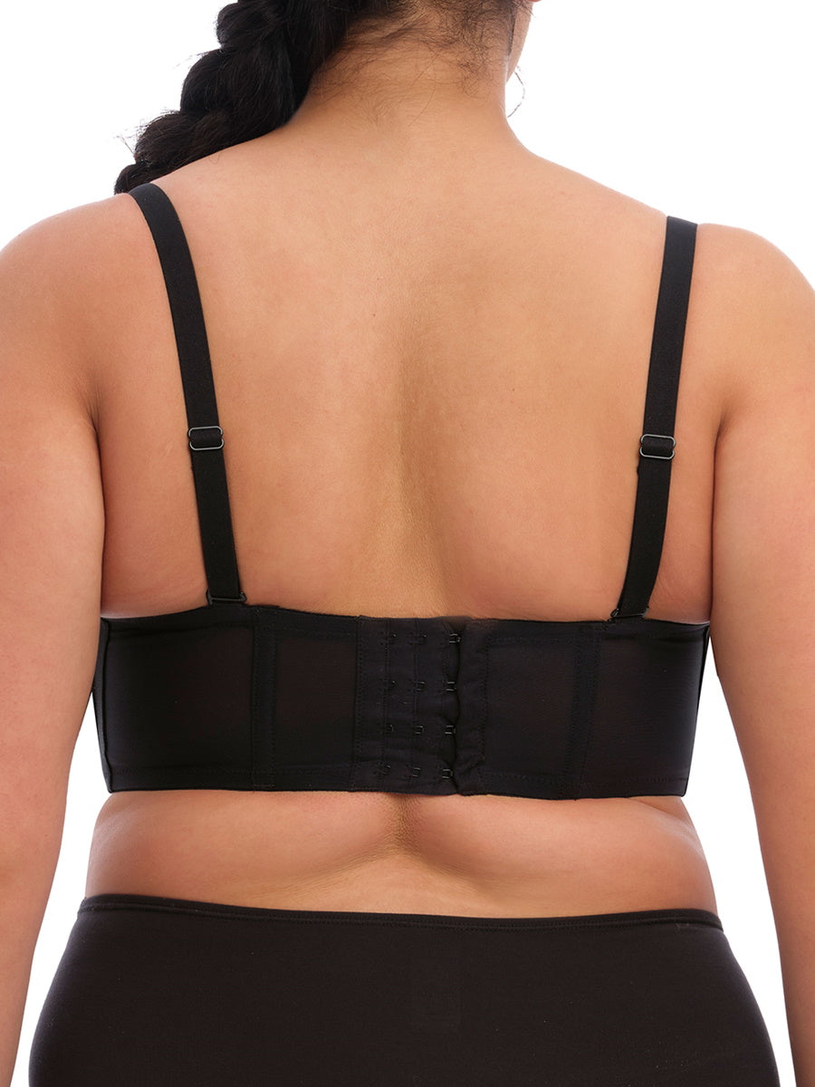 Black Underwired Moulded Strapless Bra