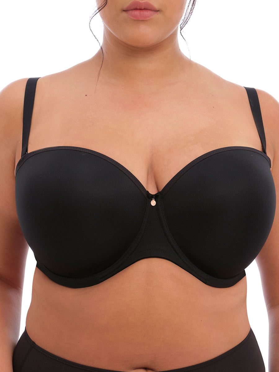 Black Underwired Moulded Strapless Bra