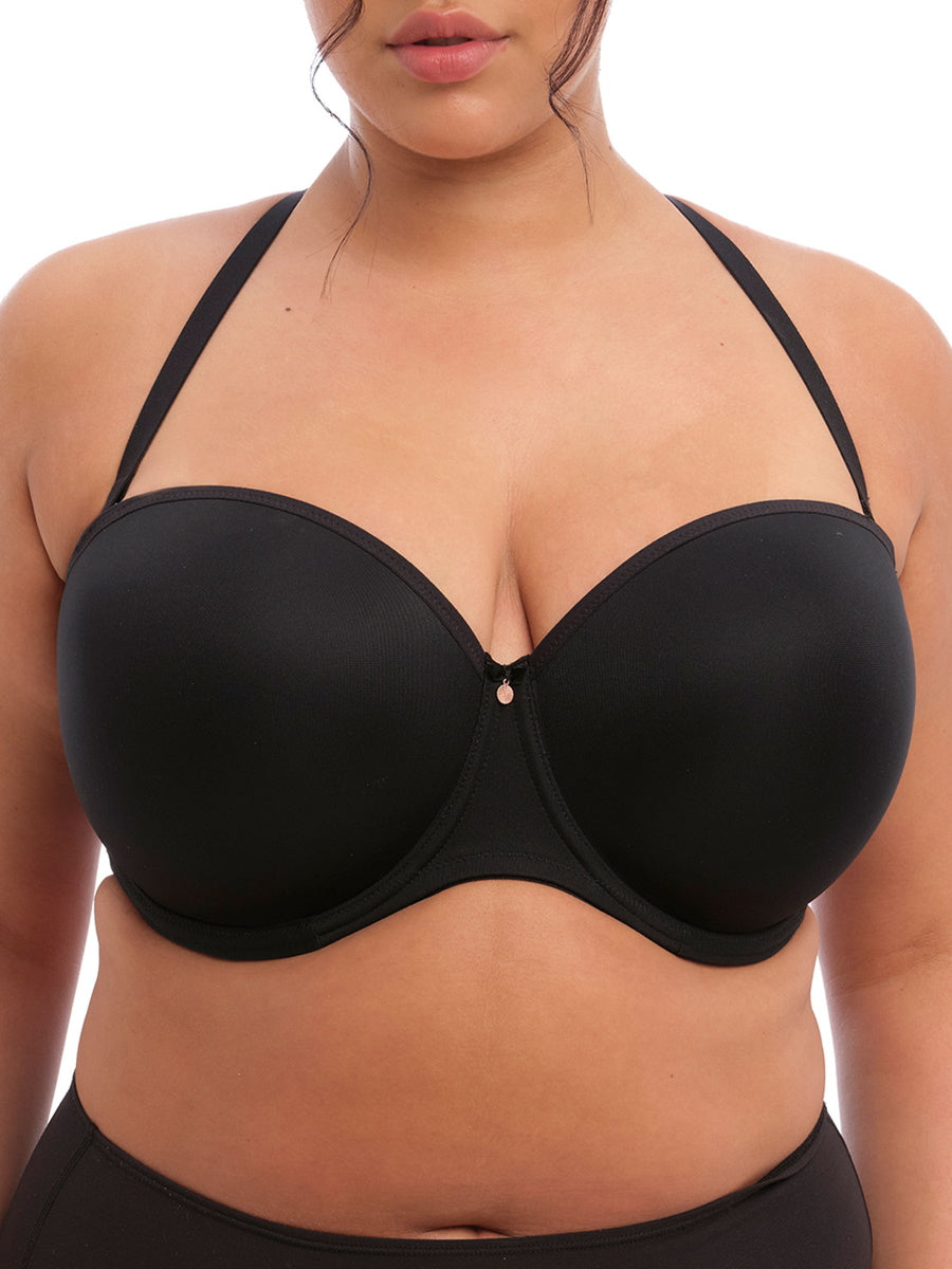 Black Underwired Moulded Strapless Bra