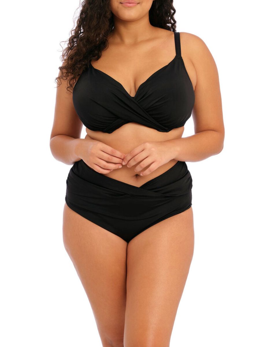 elomi magnetic plunge bikini top black