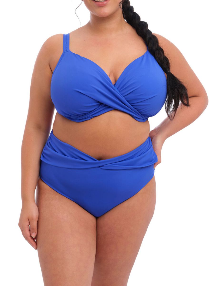 elomi magnetic plunge bikini top sapphire