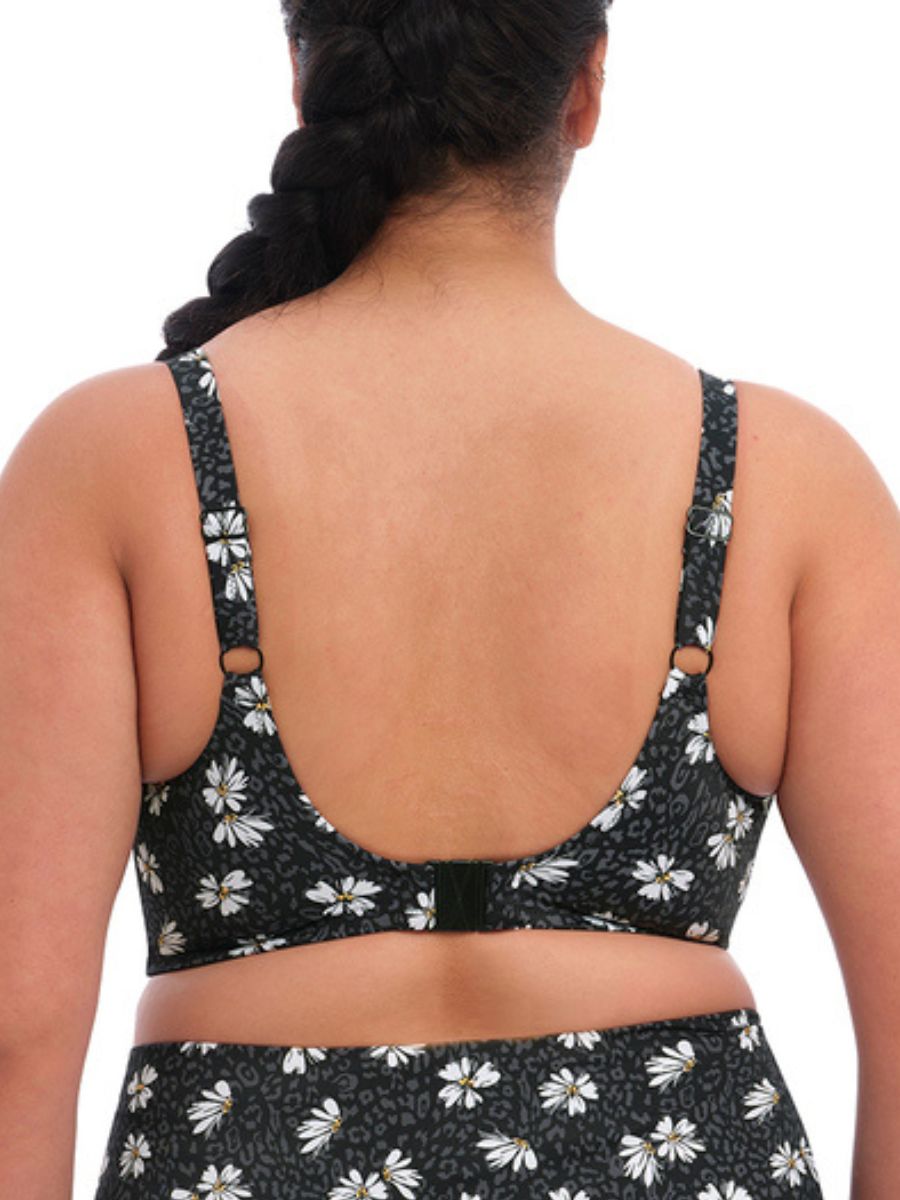 elomi plain sailing plunge bikini top black daisy
