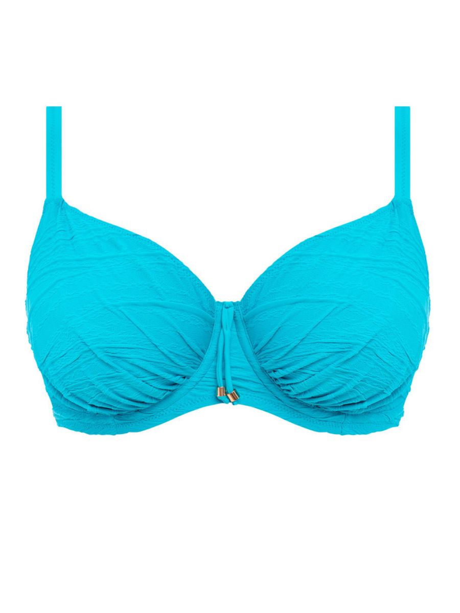 fantasie beach waves full cup bikini top blue bird