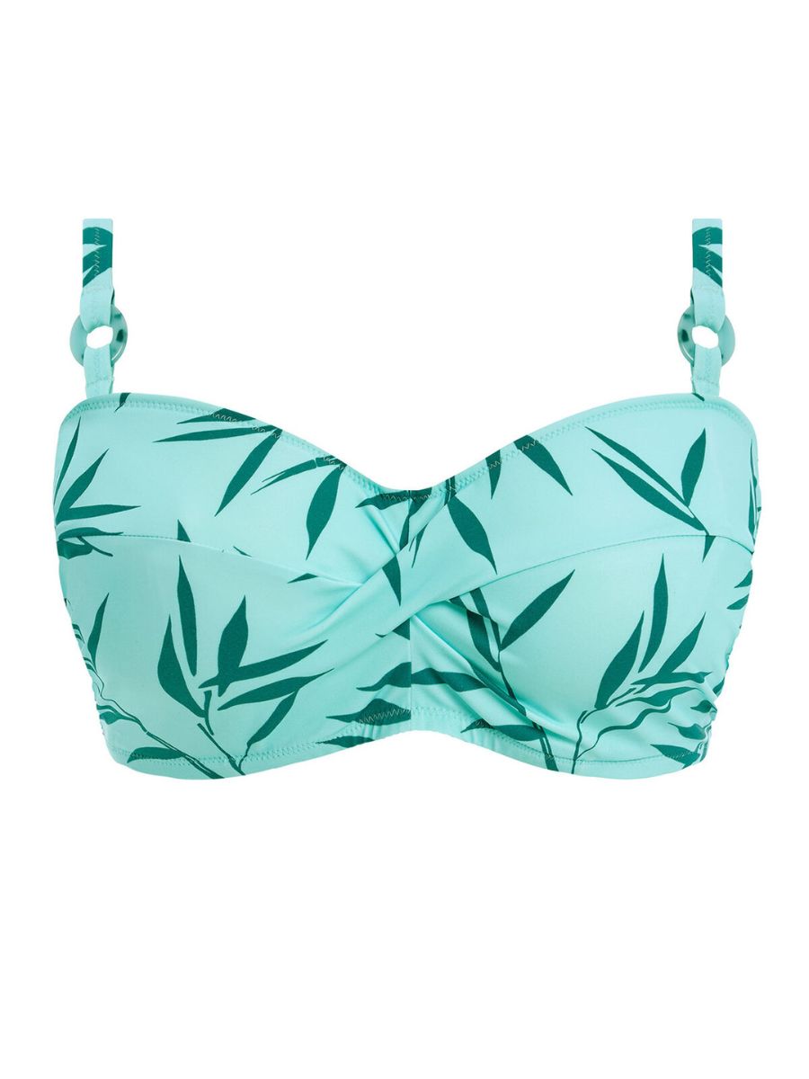 fantasie luna bay twist bandeau bikini top glacier