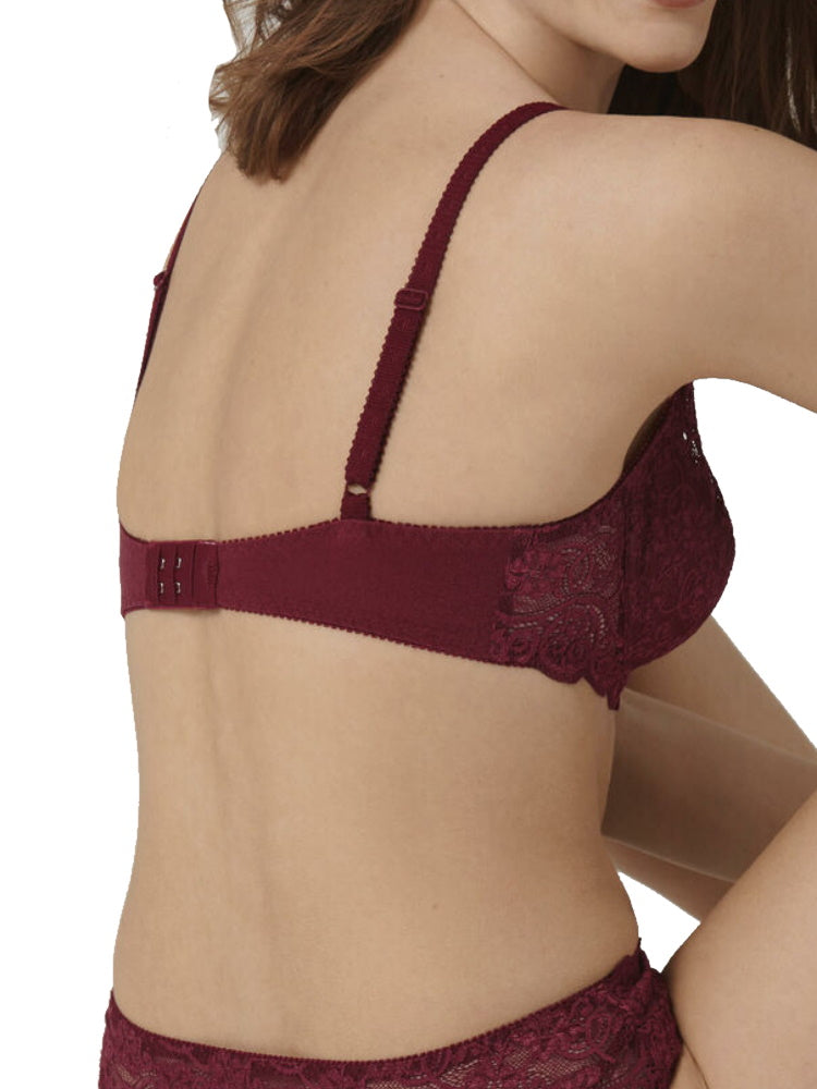 triumph amourette 300w high apex bra garnet bra