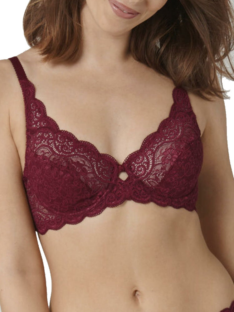 triumph amourette 300w high apex bra garnet bra