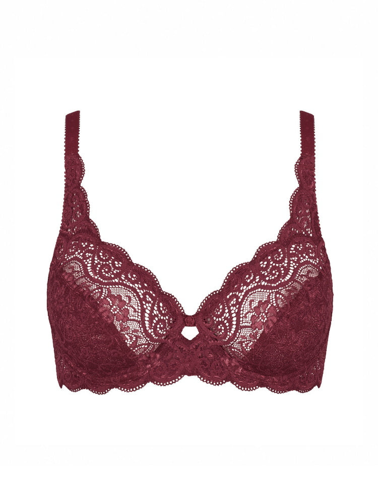 triumph amourette 300w high apex bra garnet bra