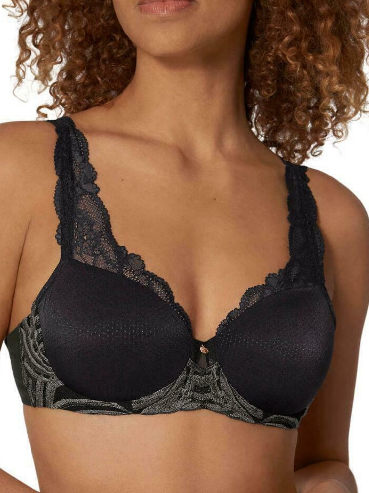 triumph lily florale wp bra black