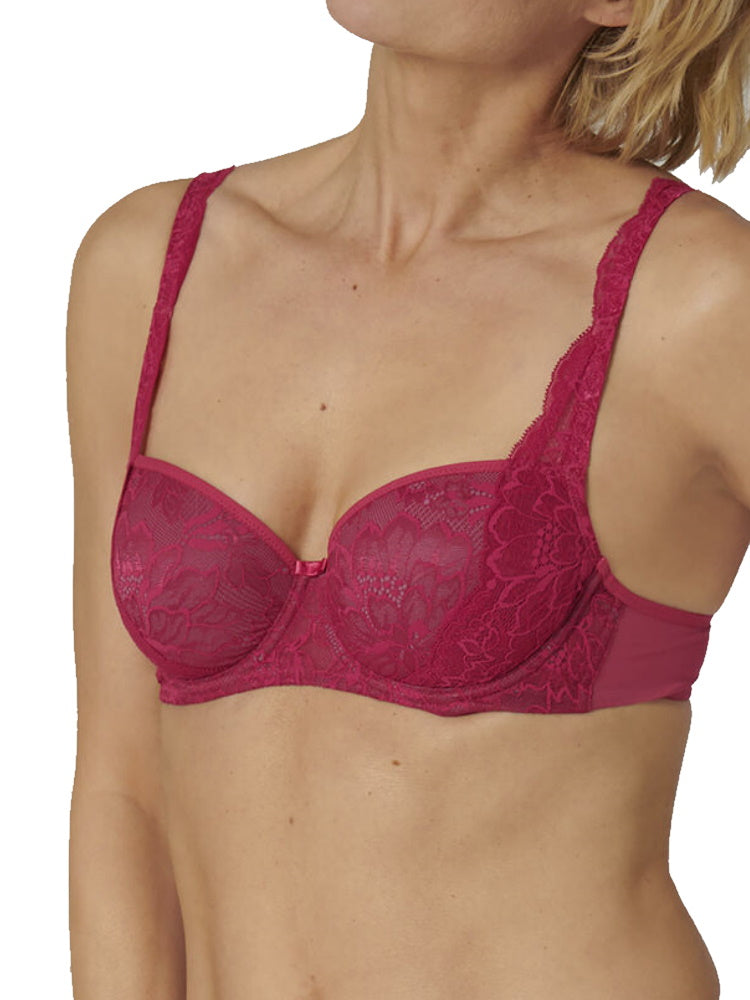 triumph amourette charm whp bra raspberry wine