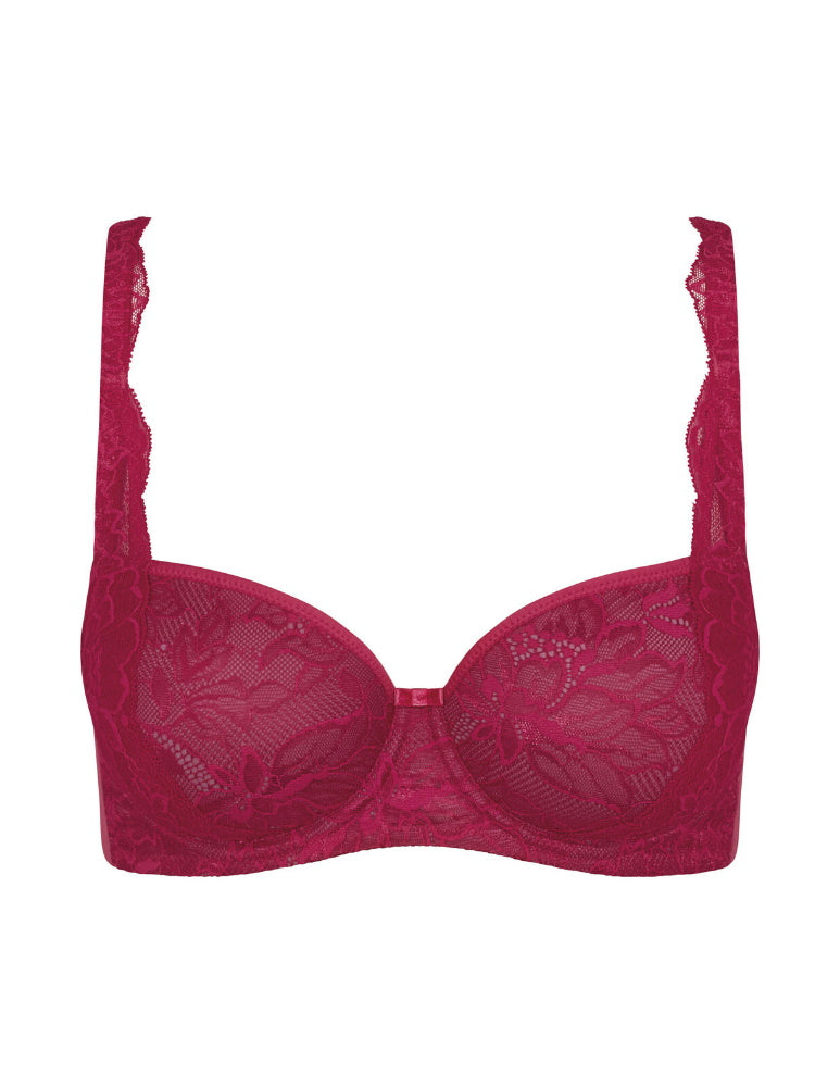 triumph amourette charm whp bra raspberry wine
