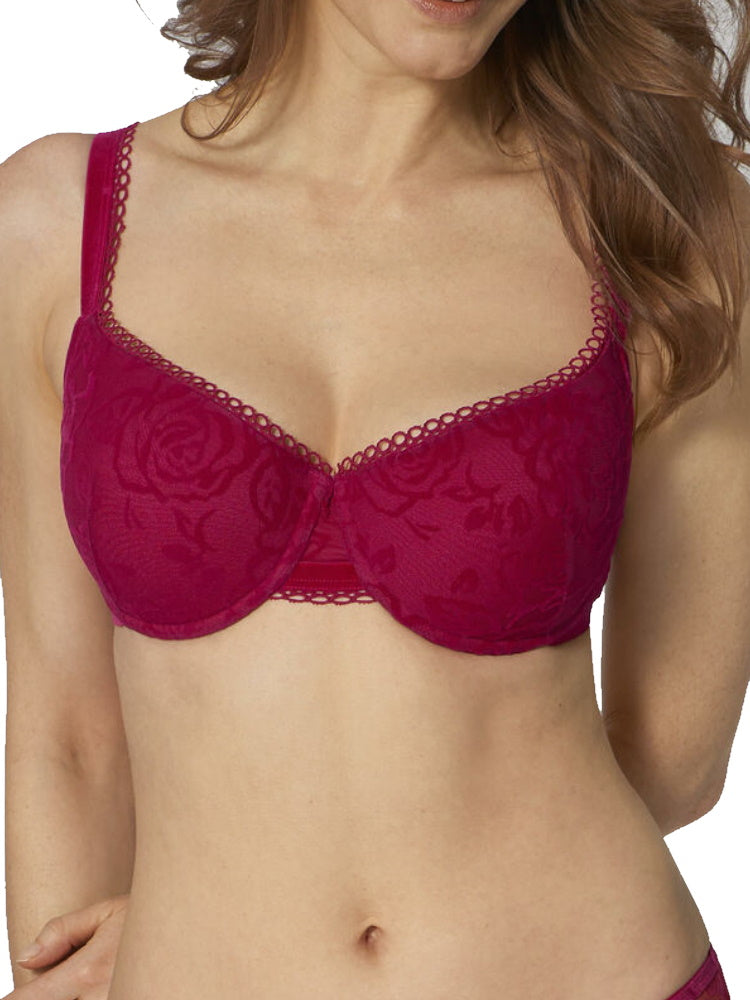triumph velvet rose half cup bra