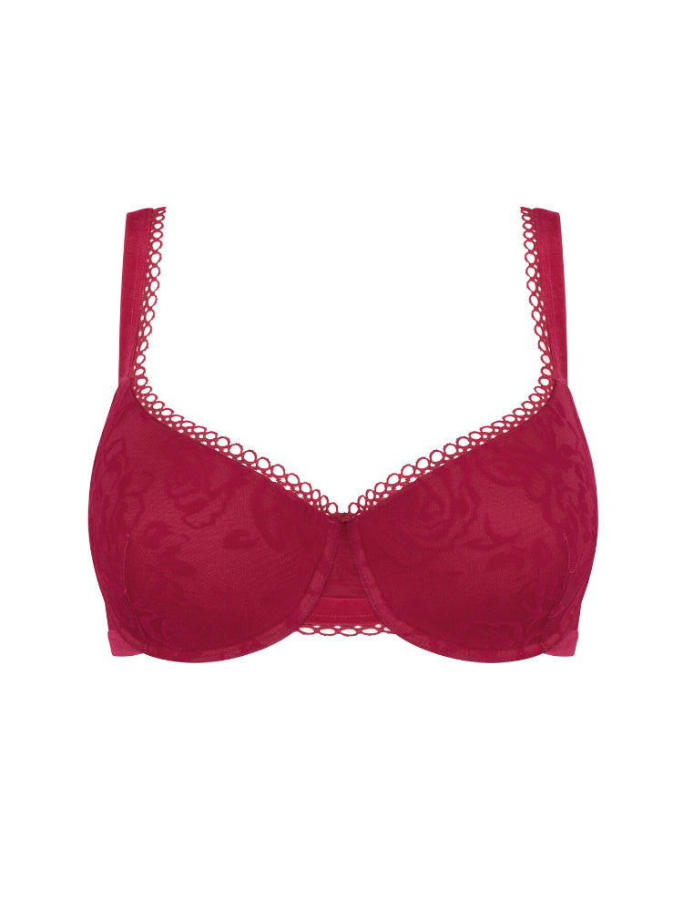 triumph velvet rose half cup bra