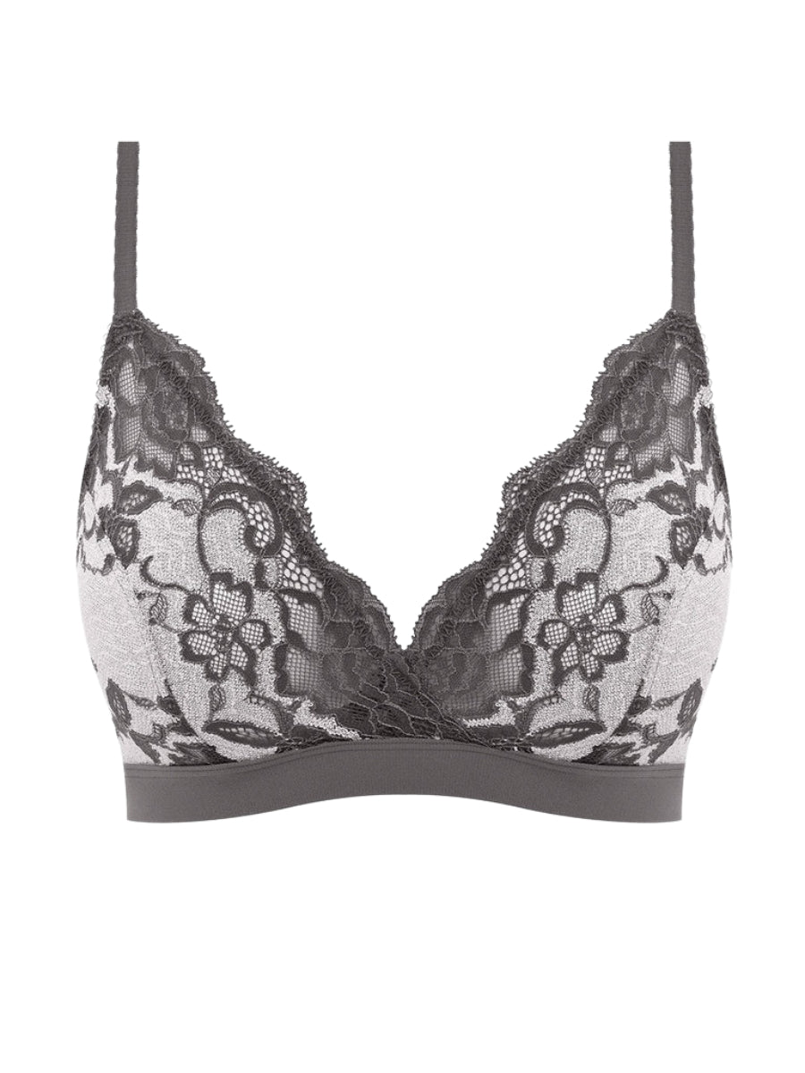 wacoal florilege non wired bralette inky flower