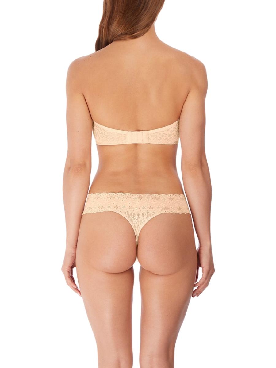 wacoal halo lace strapless bra nude