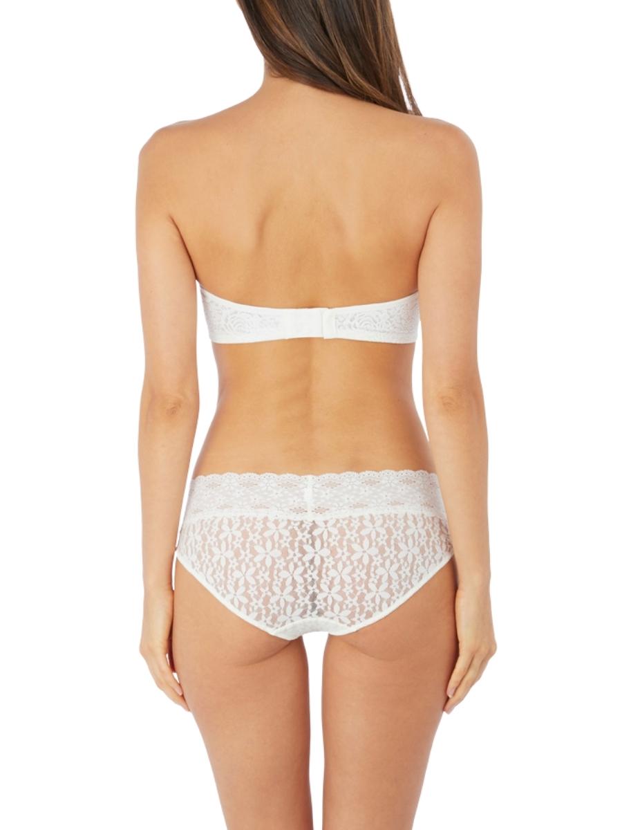 wacoal halo lace strapless bra ivory