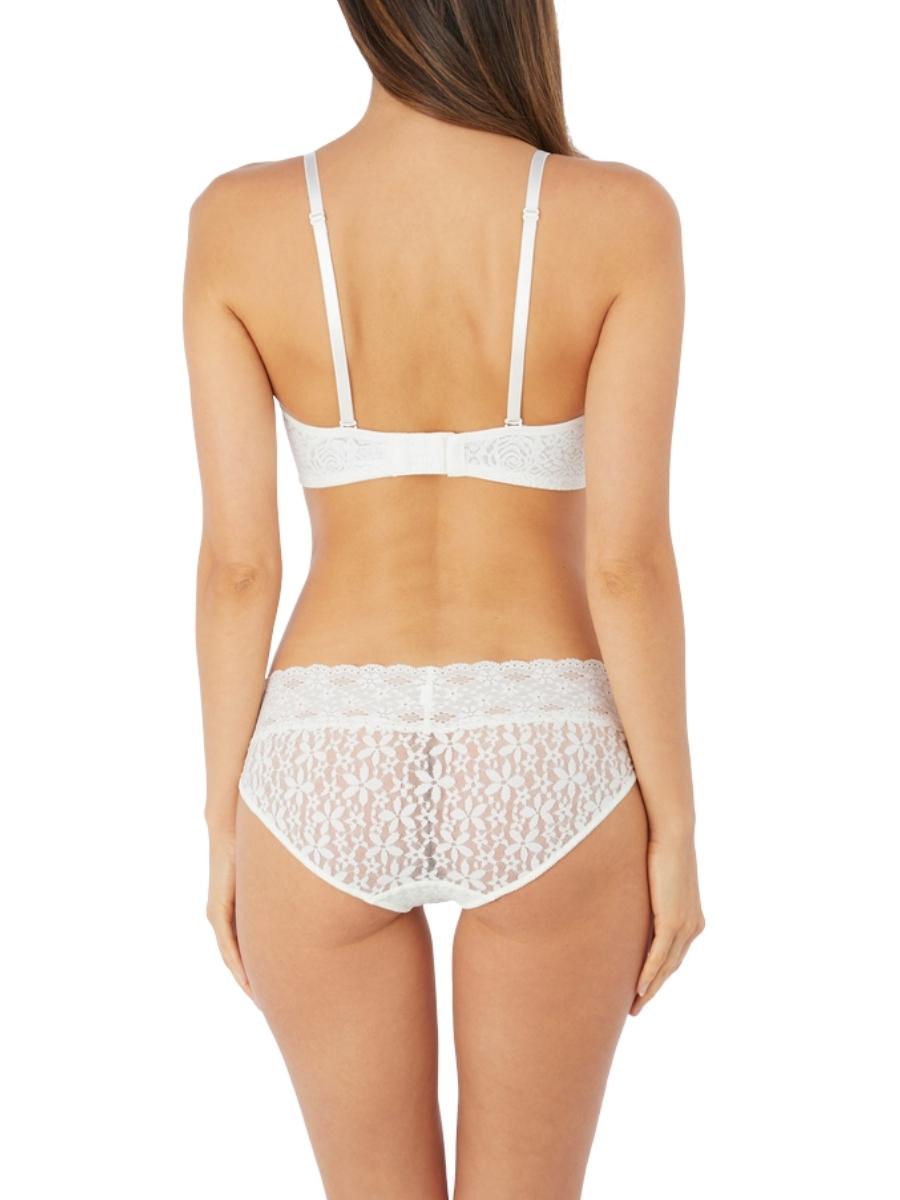 wacoal halo lace strapless bra ivory