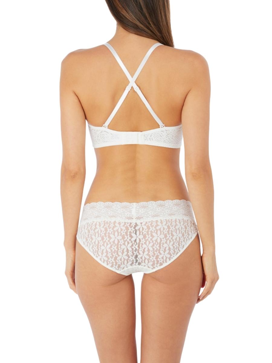 wacoal halo lace strapless bra ivory