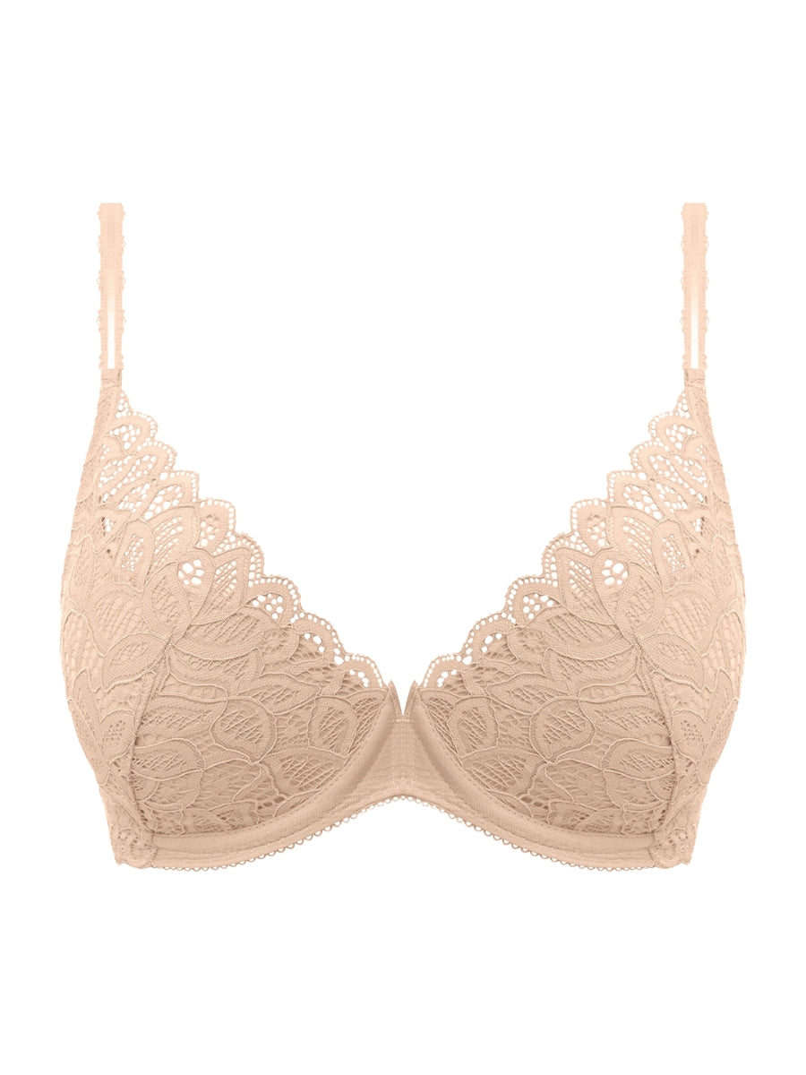 wacoal raffine plunge bra frappe