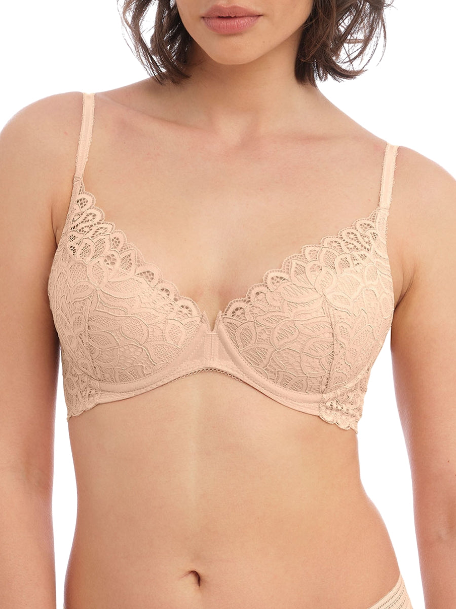 wacoal raffine plunge bra frappe