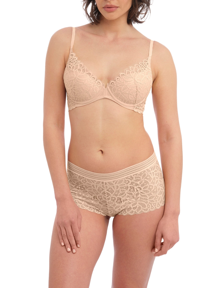 wacoal raffine plunge bra frappe