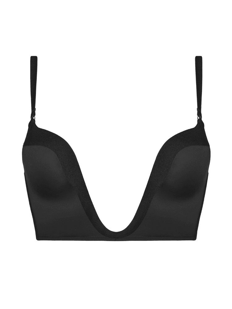 Black Plunge Bra