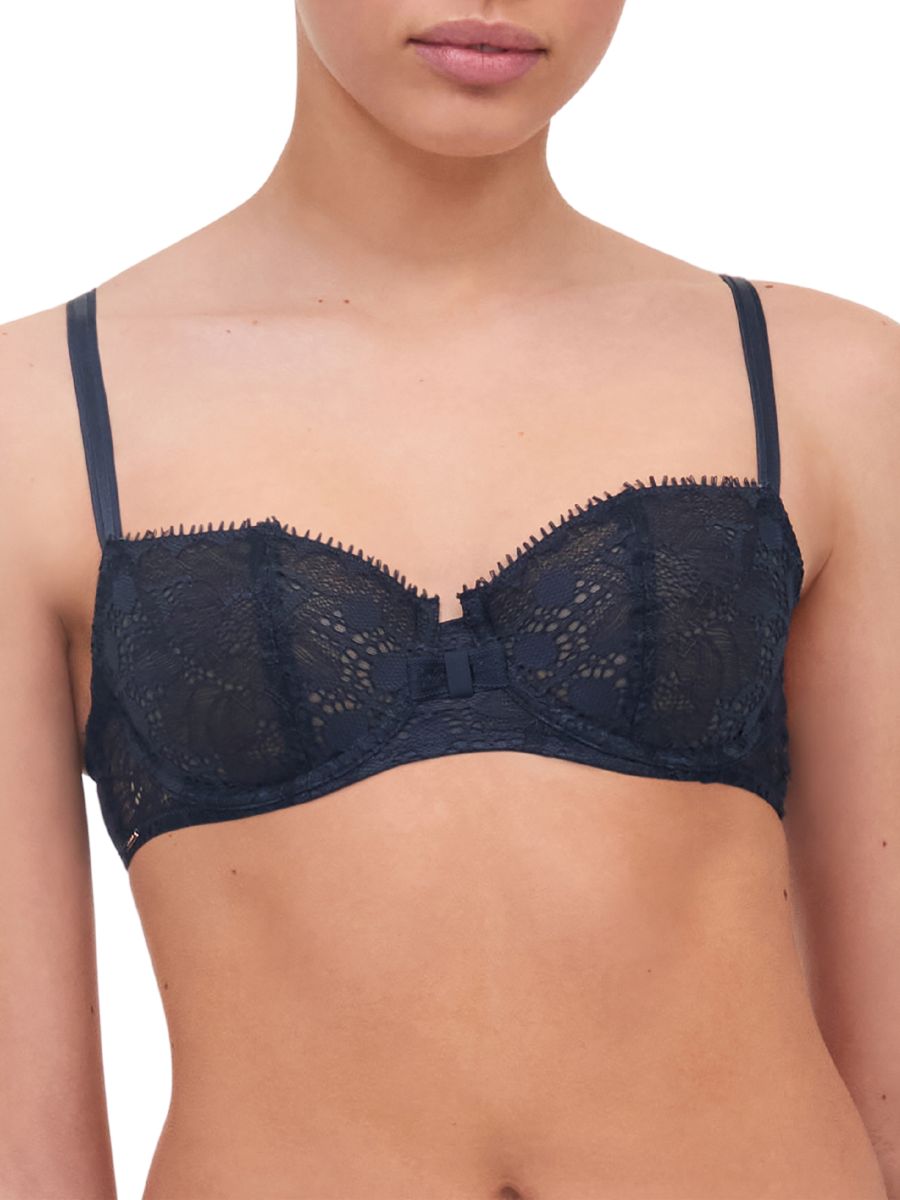 chantelle day to night half cup bra deep grey