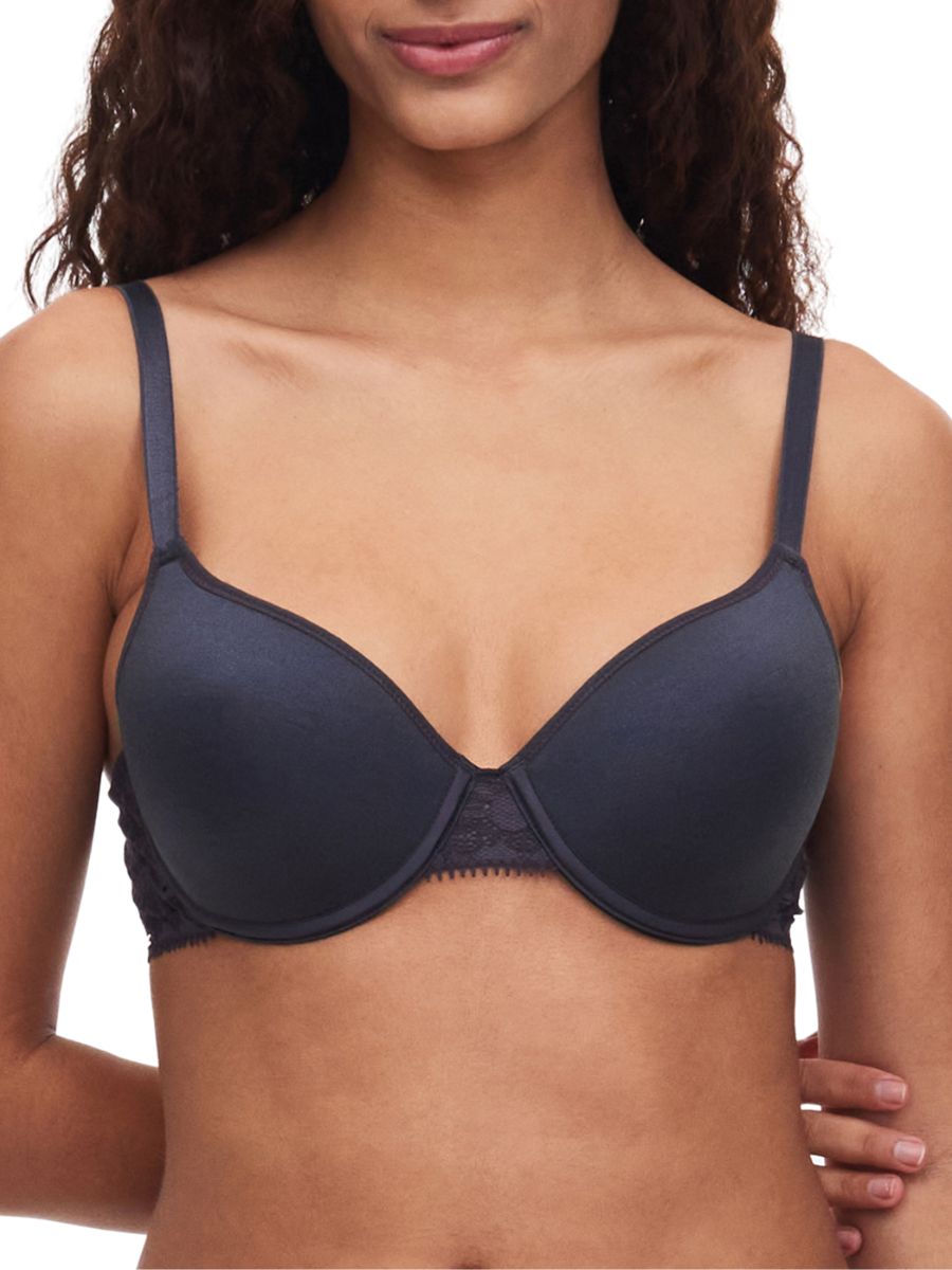 chantelle day to night t shirt bra deep grey