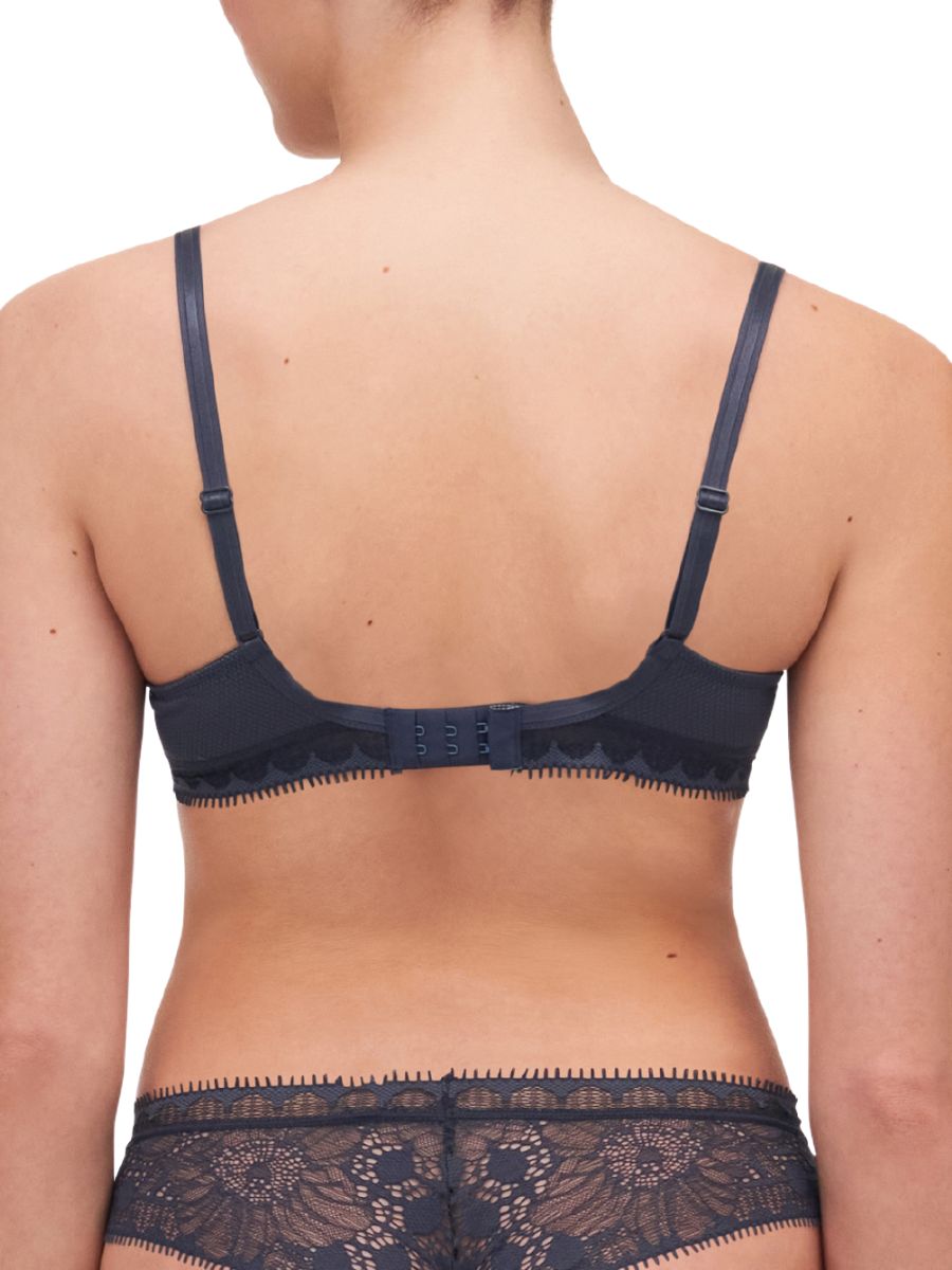 chantelle day to night plunge spacer bra deep grey