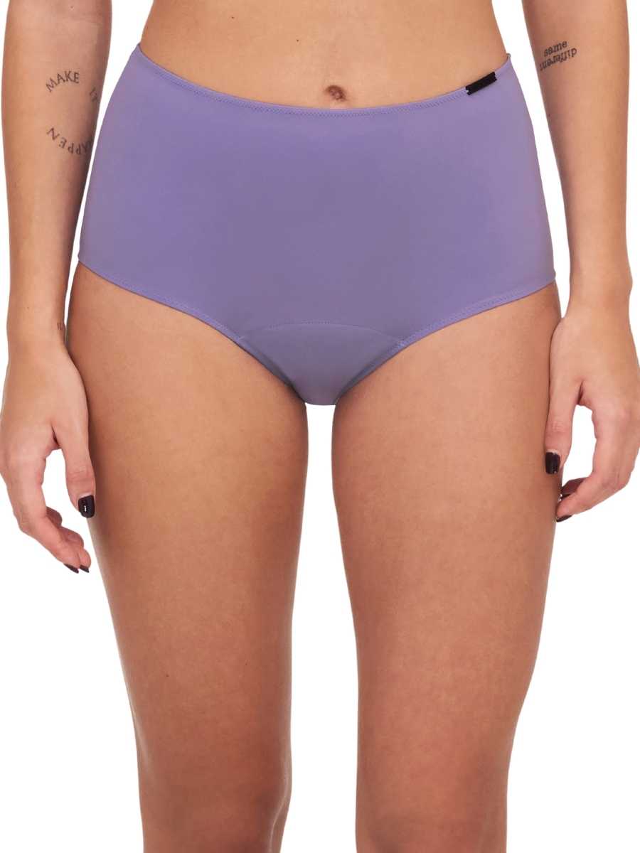 chantelle life essential high waist brief period pants purple