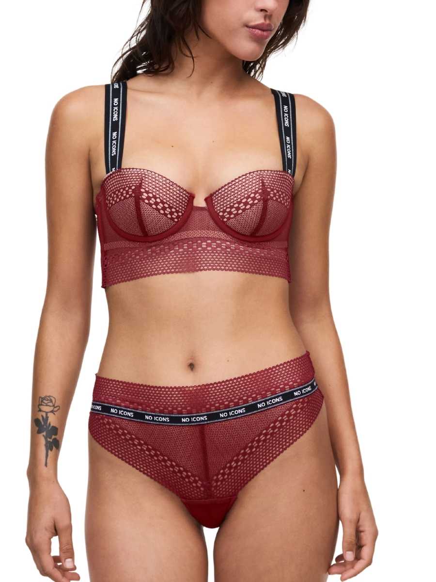 chantelle x no icons bandeau foam bra pink