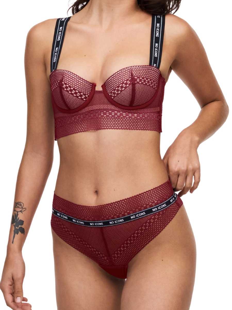 chantelle x no icons bandeau foam bra pink
