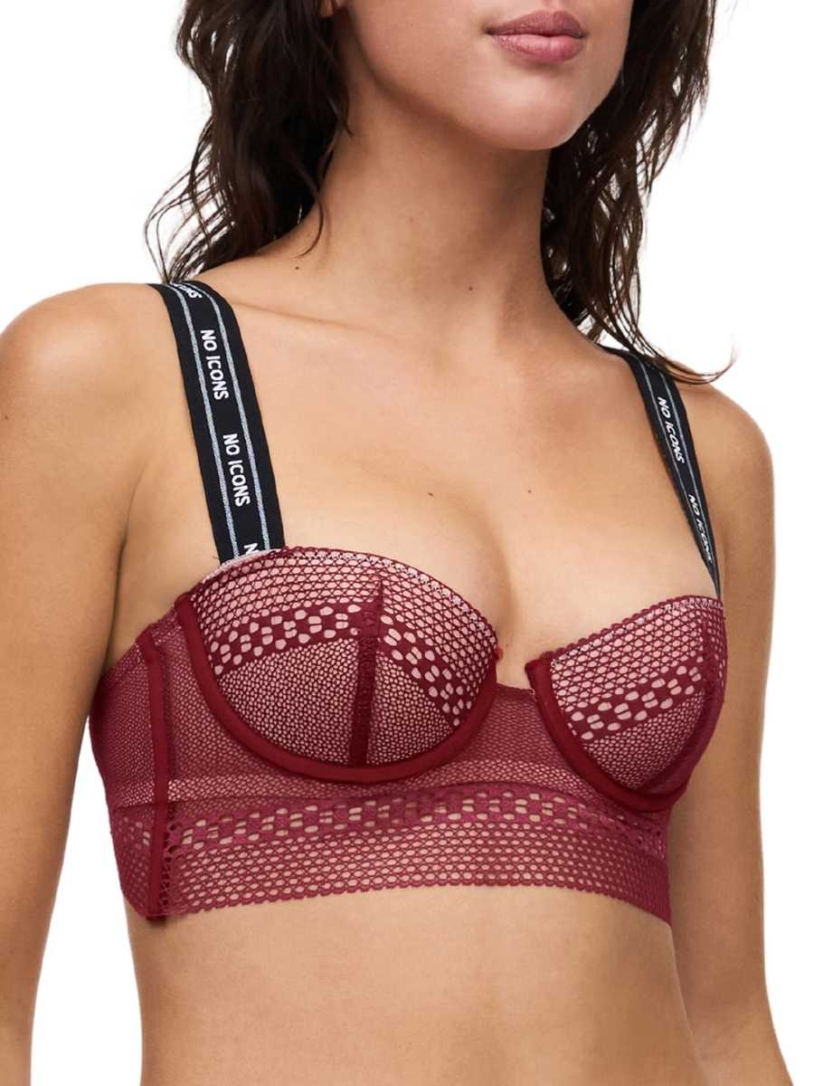 chantelle x no icons bandeau foam bra pink