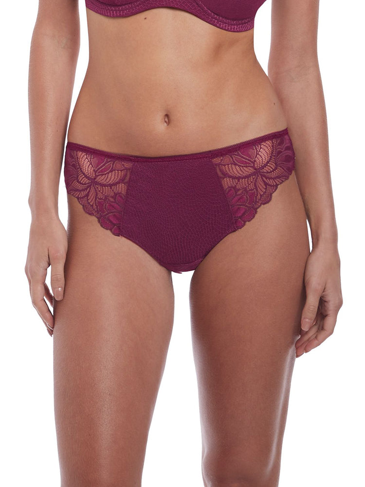Purple Mid Rise Thong